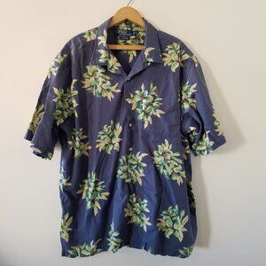 POLO RALPH LAUREN Men Clayton Hawaiian Aloha Print Short Sleeve Button Shirt XXL